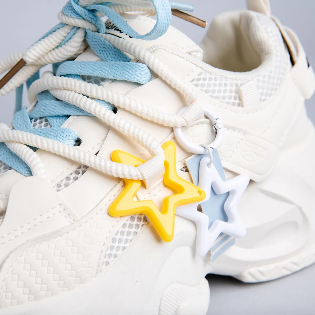 *CLEARANCE* Ultra Chunky Sole Bright Star White Sneakers - Women's - Image 2