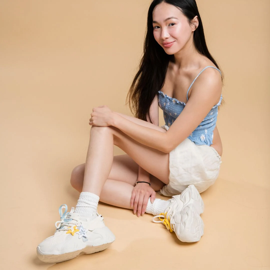 *CLEARANCE* Ultra Chunky Sole Bright Star White Sneakers - Women's - Image 8