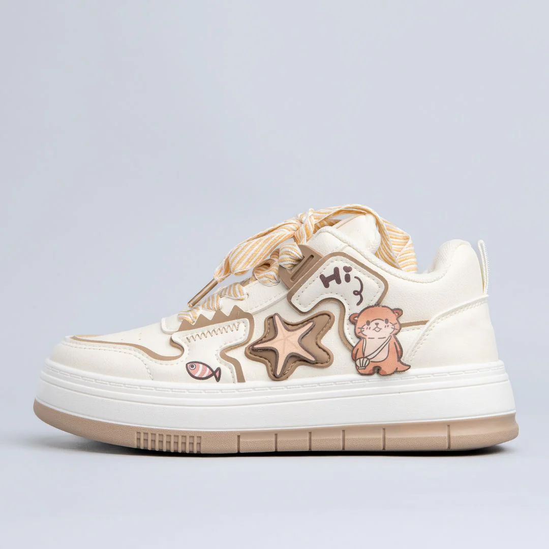*CLEARANCE* Ultra Friendly Sea Otter Chunky Mid Top Shoes - Women's