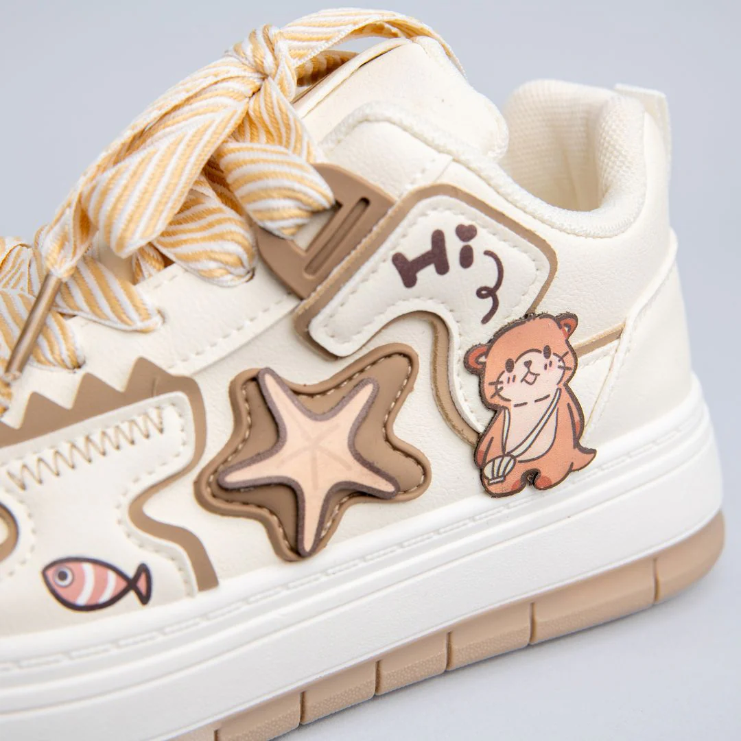 *CLEARANCE* Ultra Friendly Sea Otter Chunky Mid Top Shoes - Women's - Image 2