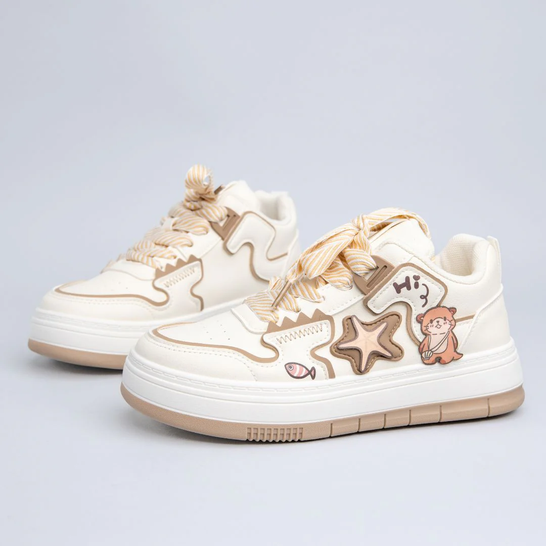 *CLEARANCE* Ultra Friendly Sea Otter Chunky Mid Top Shoes - Women's - Image 3