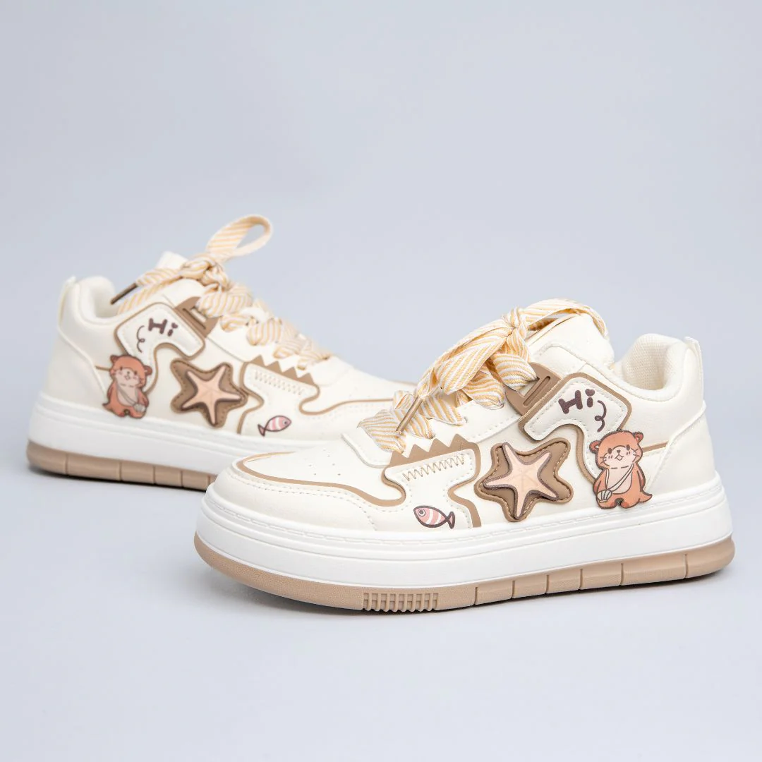 *CLEARANCE* Ultra Friendly Sea Otter Chunky Mid Top Shoes - Women's - Image 4