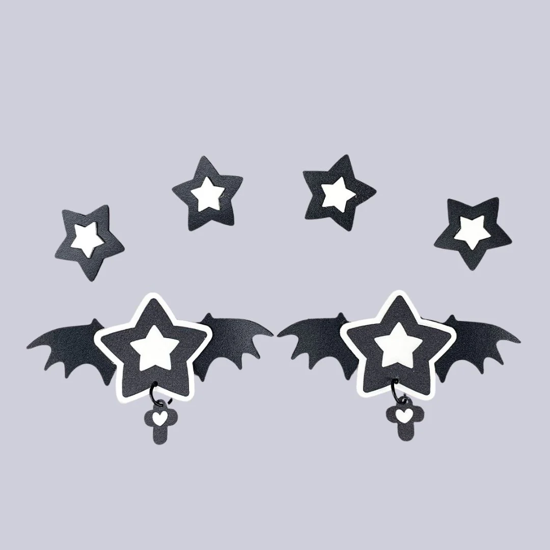 Dark Star Bat Wing Kawaii Charm Set