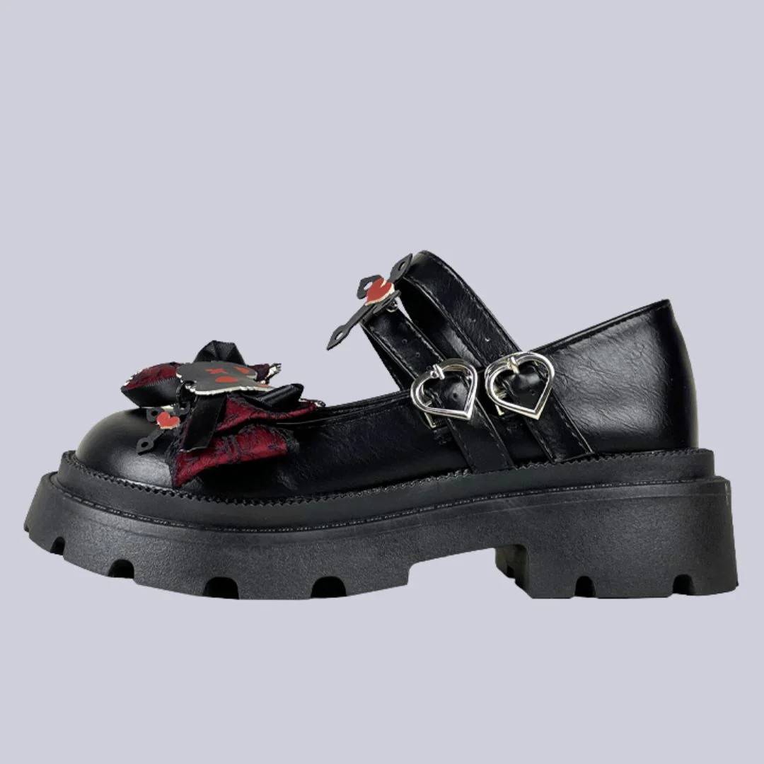 Gothic Bat Kawaii Chunky Mary Janes – Women's - Image 2