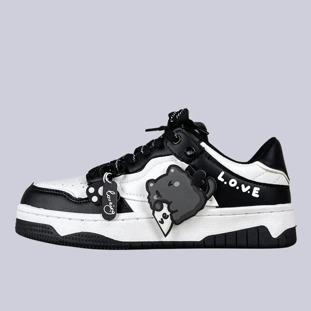 My Other Meow Chunky Black Sneakers - Unisex