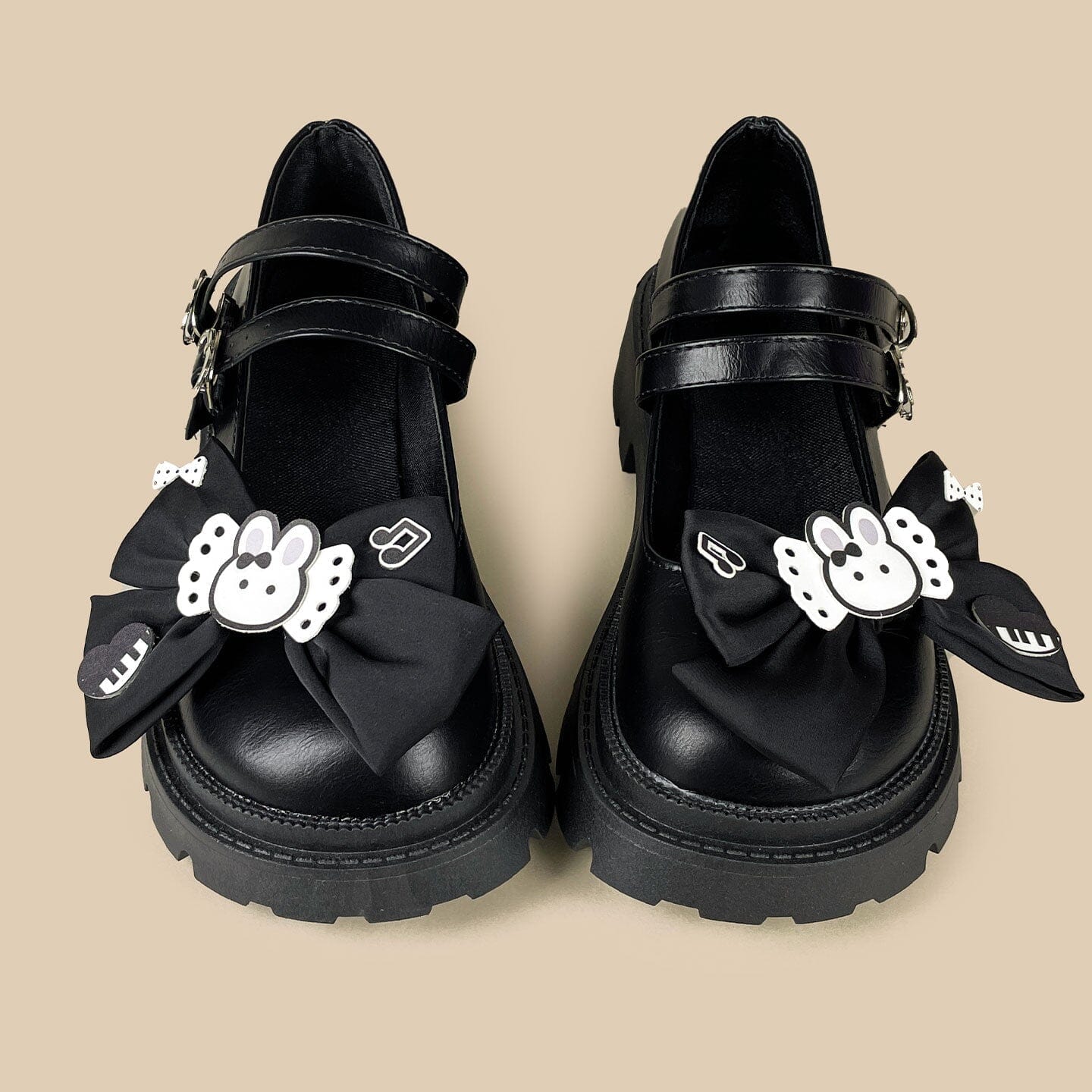 Piano Bunny Kawaii Chunky Mary Janes - Women's - Image 3