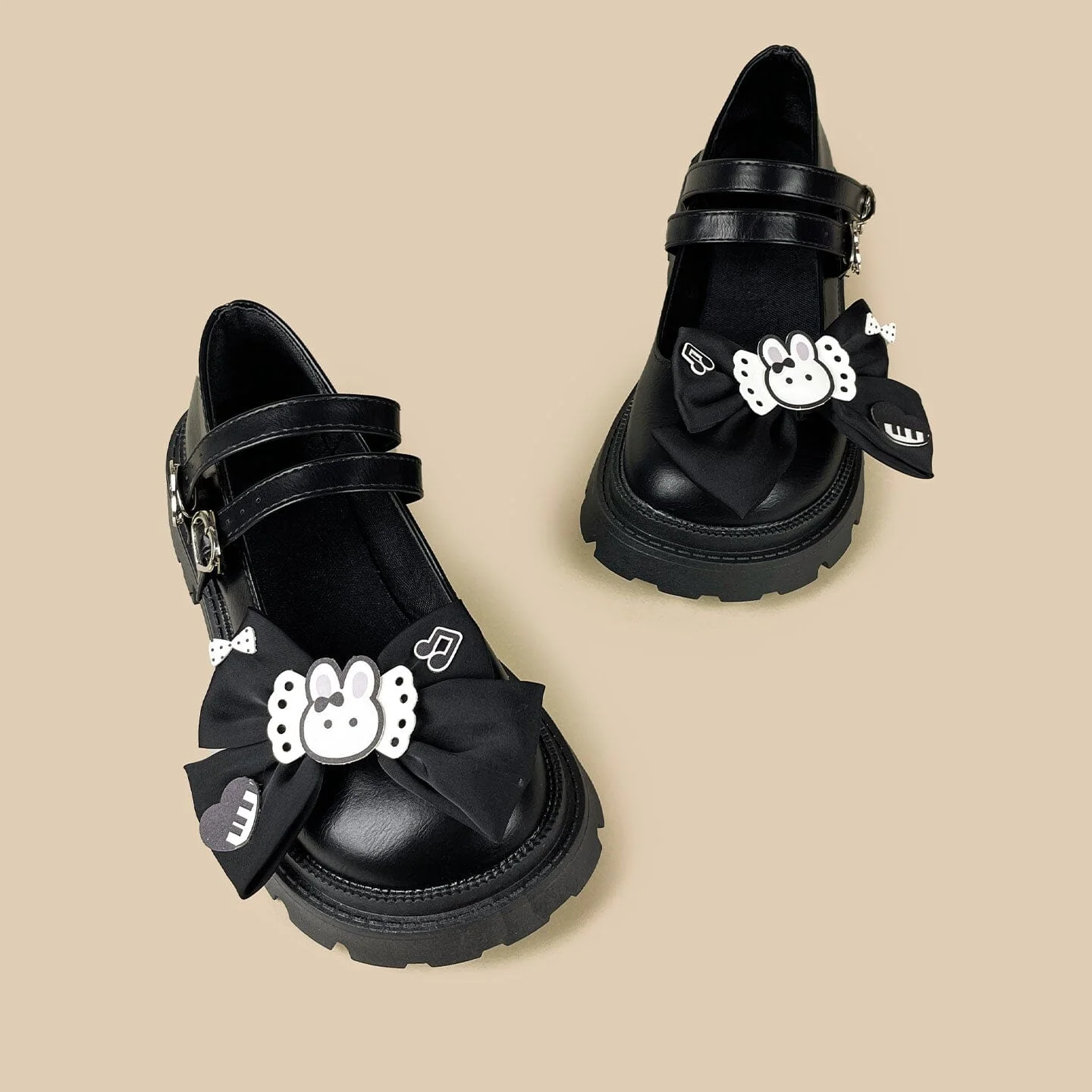 Piano Bunny Kawaii Chunky Mary Janes - Women's - Image 4