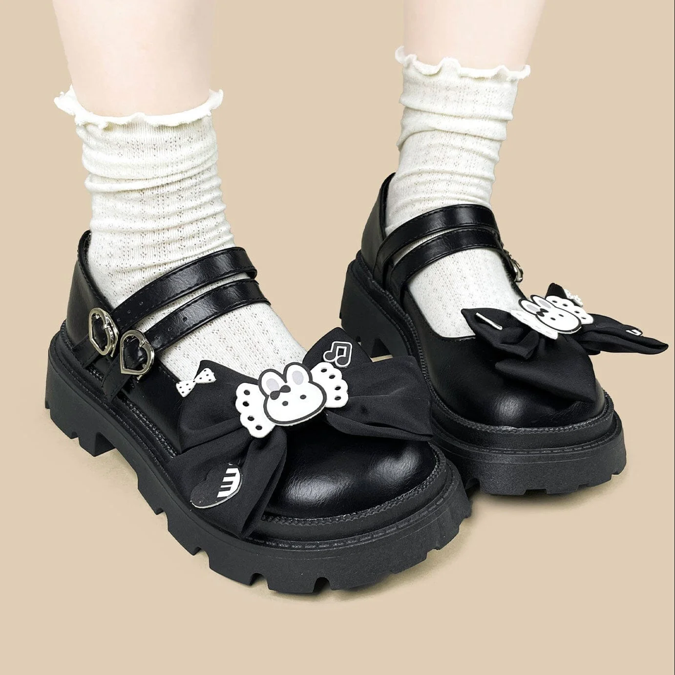 Piano Bunny Kawaii Chunky Mary Janes - Women's - Image 7