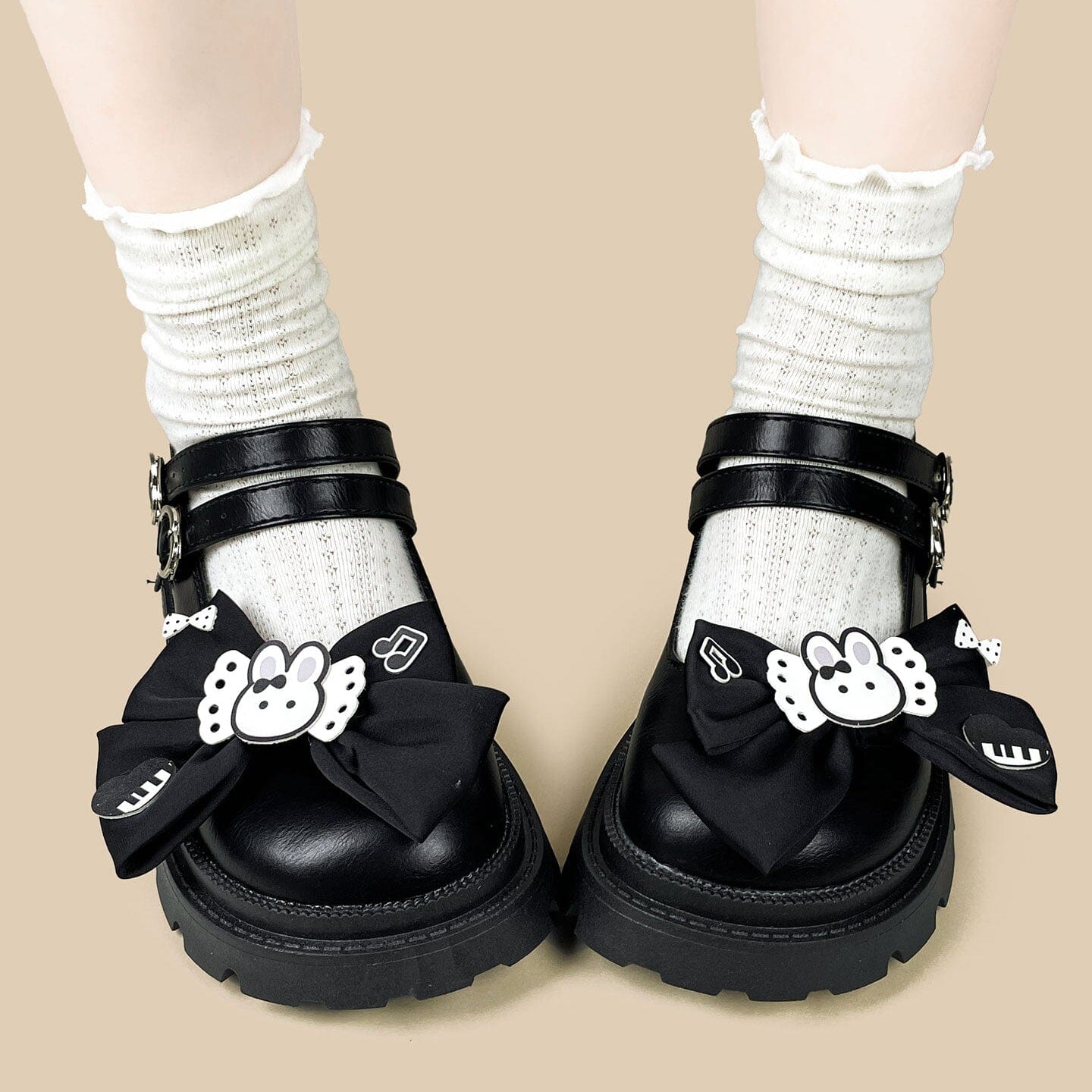 Piano Bunny Kawaii Chunky Mary Janes - Women's - Image 9